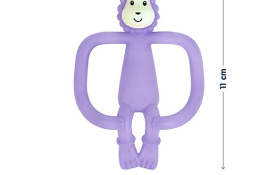 Hopop Soft Silicone Funny Lion Teether Suitable from 3 Months to 3 Years (Purple) - Image 3