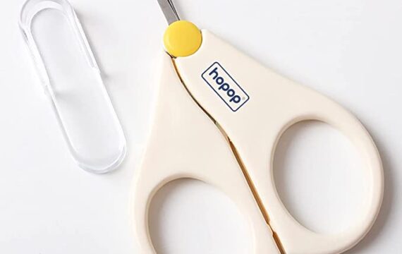 Hopop Newborn Baby's Safety Nail Scissors with Short Blade & Circular Cutter Head (Multicolor) - Image 4