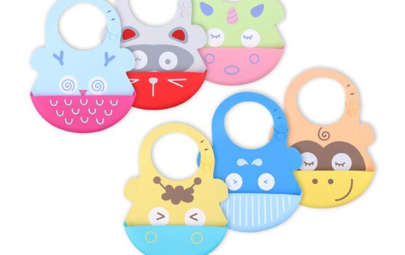 Hopop Easy Clean Crumb Catcher Food Grade Silicon Bib, Suitable for Infants and Toddlers between 6 to 36 Months - Image 6