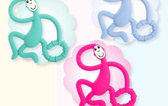 Hopop Soft Silicone Monkey Teether Suitable from 3 Months to 3 Years (Green) - Image 4