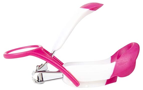 Hopop Safety Nail Clipper with Magnifier (Pink) - Image 4