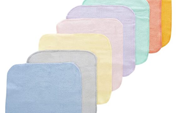 Hopop® Cotton Soft and Absorbent Baby Napkins Reusable Extra Soft Face Towels Washcloth for Babies (8 Pieces) - Image 3