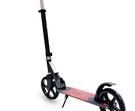 R for Rabbit Road Runner Grand Stylish Scooter With Rear Brake - Red Black - Image 7