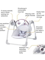 Mastela Deluxe Portable Swing - Multicolorc