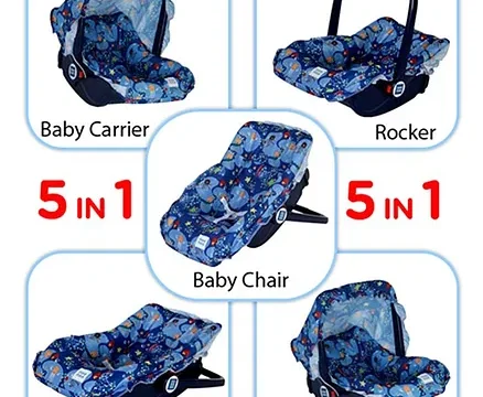 Mee Mee 5 in 1 Baby Cozy Carry Cot cum Rocker - Image 6