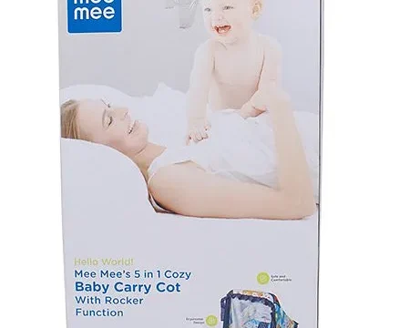 Mee Mee 5 in 1 Baby Cozy Carry Cot cum Rocker - Image 7
