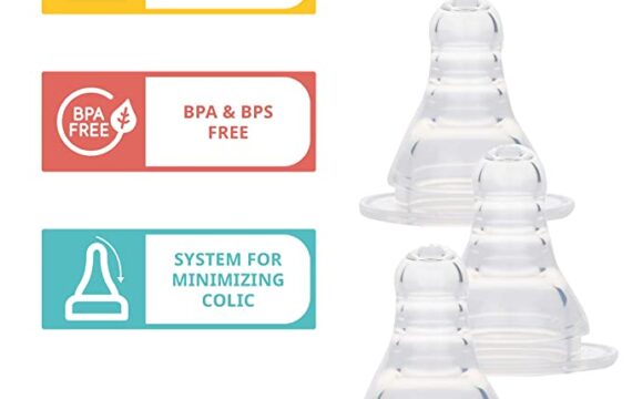 Pigeon Peristaltic Nipple M,For 4+ Month Babies,BPS Free,BPA Free,Pack of 3 - Image 3