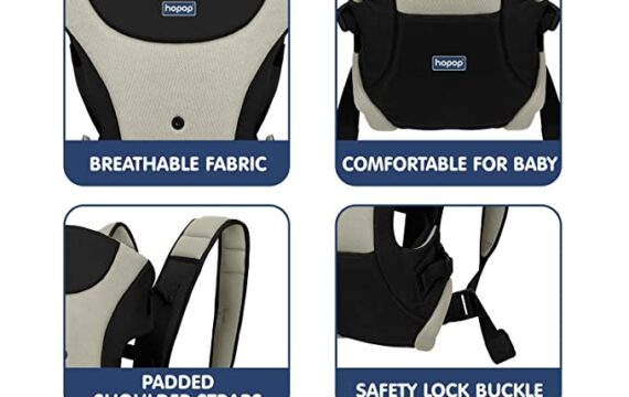 Hopop Cuddle Me Baby Carrier with 3 Carry Positions, Suitable for 3 to 12 Months Baby, Adjustable New-Born to Toddler Carrier, Max Wieght Up to 12 Kgs (Red/Black) - Image 6