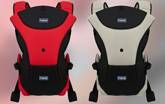 Hopop Cuddle Me Baby Carrier with 3 Carry Positions, Suitable for 3 to 12 Months Baby, Adjustable New-Born to Toddler Carrier, Max Wieght Up to 12 Kgs (Red/Black) - Image 8