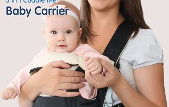 Hopop Cuddle Me Baby Carrier with 3 Carry Positions, Suitable for 3 to 12 Months Baby, Adjustable New-Born to Toddler Carrier, Max Wieght Up to 12 Kgs (Red/Black) - Image 9