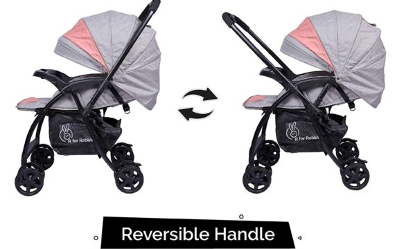 Sugar Pop Stroller Stroller - 3 Position Seat Recline, Easy One Hand Fold, Reversible Handle, UV Resistant Sun Conopy - Image 2