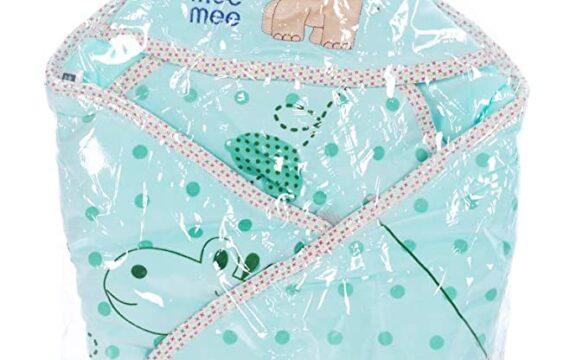 Mee Mee Cozy Cocoon Baby Wrapper with Hood (Green) - Image 4
