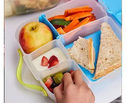 B.Box Ocean Breeze Clip Lock Lid Lunch Box - Blue - Image 5