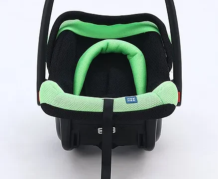 Mee Mee Baby Car Seat Cum Carry Cot with Thick Cushioned Seat - Green - Image 3