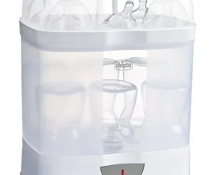 Chicco 2 In 1 Steam Sterilizer - White & Blue - Image 2