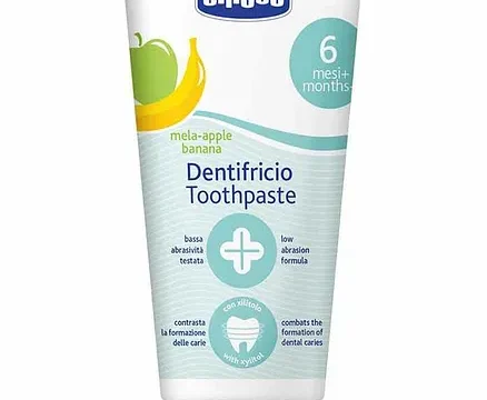 Chicco Dentifricio Toothpaste Apple and Banana Flavour - 50 ml