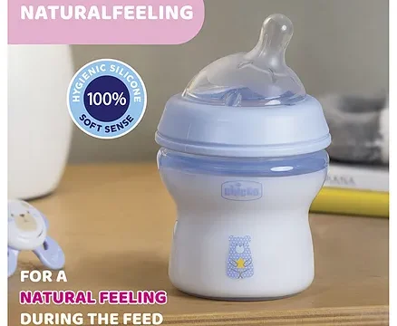 Chicco Natural Feeling Feeding Bottle Blue - 150 ml - Image 6
