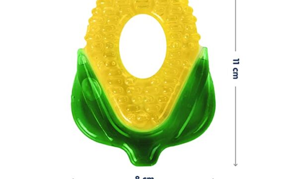 Hopop BPA Free, Multi Textured, Water Filled Cooling Teether (Pack of 2, Corn & Balloon) - Image 5