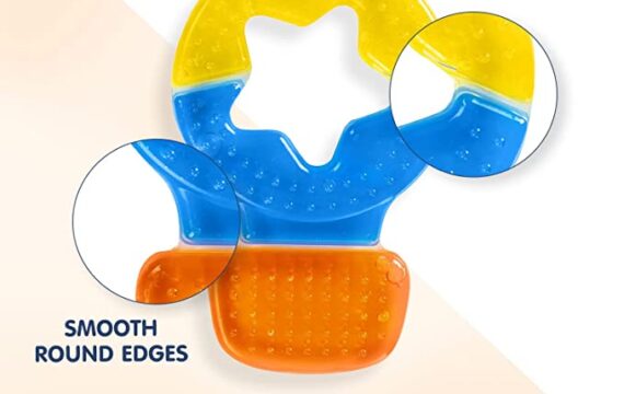 Hopop BPA Free, Multi Textured, Water Filled Cooling Teether (Pack of 2, Corn & Balloon) - Image 7