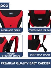 Hopop Cuddle Me Baby Carrier with 3 Carry Positions2