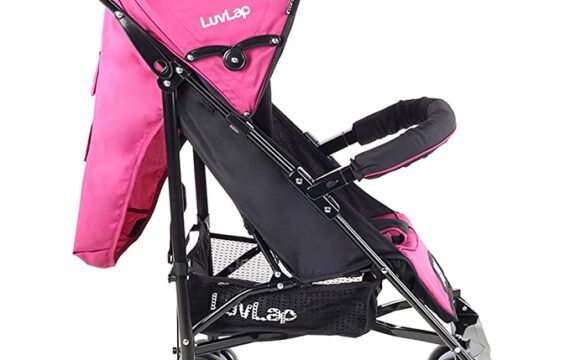 LuvLap City Stroller/Buggy, Compact & Travel Friendly, for Baby/Kids, 6-36 Months (Pink) - Image 7