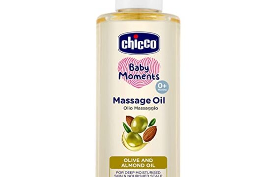 Chicco Baby Moments Massage Oil, New Advanced Non-sticky & Moisturizing Formula with Natural Ingredients to Prevent Dryness, Suitable for Baby’s Skin, Hair & Scalp, No Phenoxyethanol & Parabens (200ml)