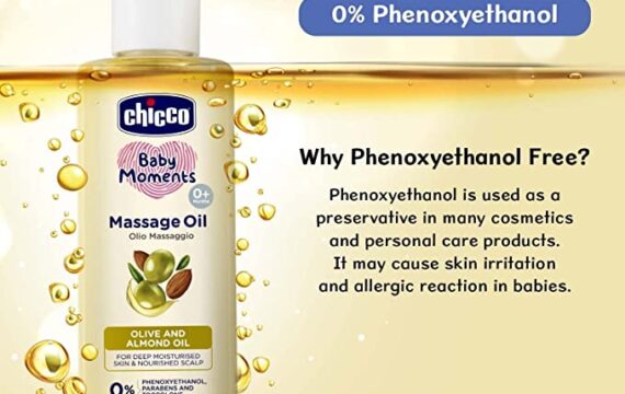 Chicco Baby Moments Massage Oil, New Advanced Non-sticky & Moisturizing Formula with Natural Ingredients to Prevent Dryness, Suitable for Baby’s Skin, Hair & Scalp, No Phenoxyethanol & Parabens (200ml) - Image 5