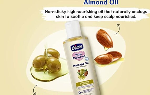 Chicco Baby Moments Massage Oil, New Advanced Non-sticky & Moisturizing Formula with Natural Ingredients to Prevent Dryness, Suitable for Baby’s Skin, Hair & Scalp, No Phenoxyethanol & Parabens (200ml) - Image 6