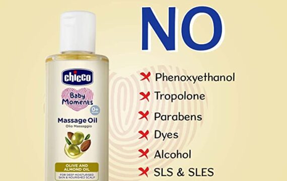 Chicco Baby Moments Massage Oil, New Advanced Non-sticky & Moisturizing Formula with Natural Ingredients to Prevent Dryness, Suitable for Baby’s Skin, Hair & Scalp, No Phenoxyethanol & Parabens (200ml) - Image 7