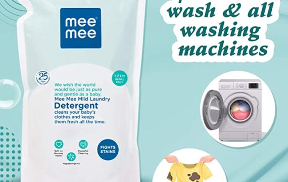 Mee Mee Mild Baby Liquid Laundry Detergent (1.2 L - Refill Pack) - Image 4