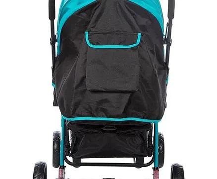 Mee Mee Advanced Baby Pram With Shock Absorber Wheels - Blue - Image 4
