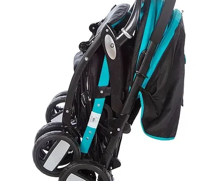 Mee Mee Advanced Baby Pram With Shock Absorber Wheels - Blue - Image 6