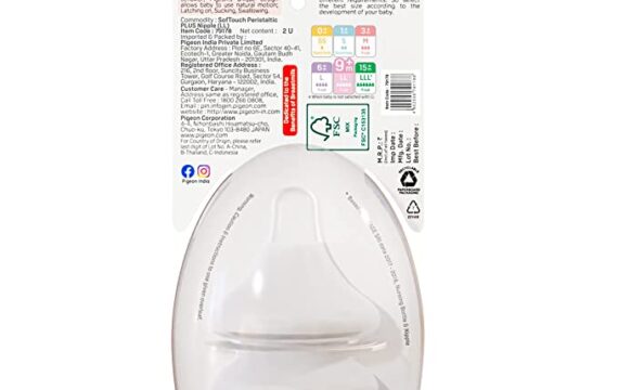 Pigeon SOFTOUCH PERISTALTIC Plus Nipple 2PCS-LL CASE,Translucent - Image 4