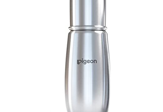 Pigeon Steel Baby Feeding Bottle for Kids, Made of Rust Free Stainless Steel, Ergonomic Handle, Anti Colic Nipple Slim Neck Steel Feeding Bottle 220ml-L Size - Image 6