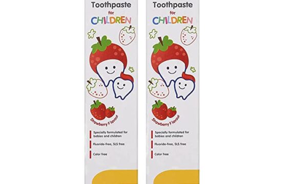Pigeon Strawberry Toothpaste, For babies and Children,Fluroide -free,SLS free,Color free,Paraben Free, PH friendly,45 pack of 2,Oral Care - Image 3
