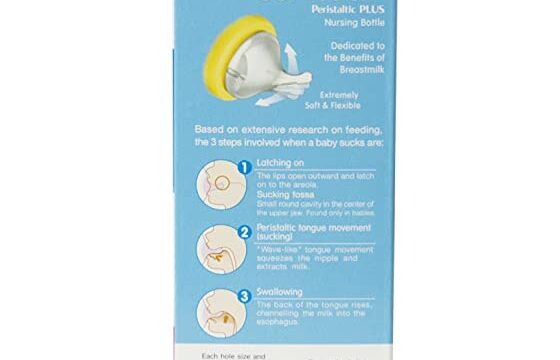 Pigeon Wide Neck Baby Feeding Bottle,With Plus Type Nipple,For 3+ Month Babies,Yellow,240 ml - Image 4