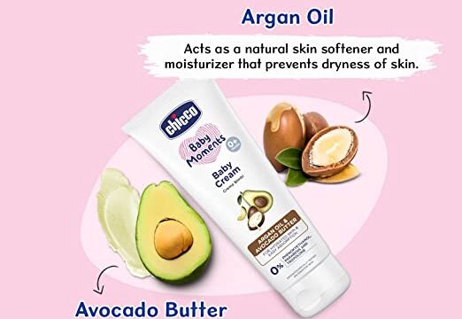 Chicco Baby Moments Baby Cream, New Advanced Formula with Natural Ingredients to Prevent Dryness, Non-Sticky & Moisturizing, Suitable for Baby’s Skin & Face, No Phenoxyethanol & Parabens (100g) - Image 6