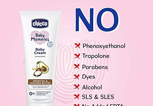 Chicco Baby Moments Baby Cream, New Advanced Formula with Natural Ingredients to Prevent Dryness, Non-Sticky & Moisturizing, Suitable for Baby’s Skin & Face, No Phenoxyethanol & Parabens (100g) - Image 7