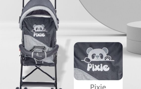 Pixie Buggy Stroller - Easy to Fold & Store, UV Sun Protection Conopy, Rear Brakes, Storage bag - Image 6