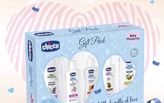 Chicco Baby Moments Essential Gift Pack Blue, Ideal Baby Gift Sets for Baby Shower, Newborn Gifting, New Parents, Birthdays, New Advanced Formula with 0% Phenoxyethanol, 0m+ (5 Items)