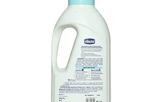 Chicco Baby Laundry Detergent, 5X Stain & Germ Fighter, Kills 99% of Germs, Dermatologically Tested for Effective & Gentle Cleaning, Fresh Spring (1 L liquid) - Image 3