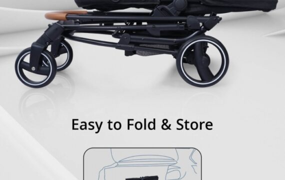 Paradise Stroller - 2 in 1 Baby Stroller Cum Carry Cot, 3 Position Recline System, Canopy - Image 7