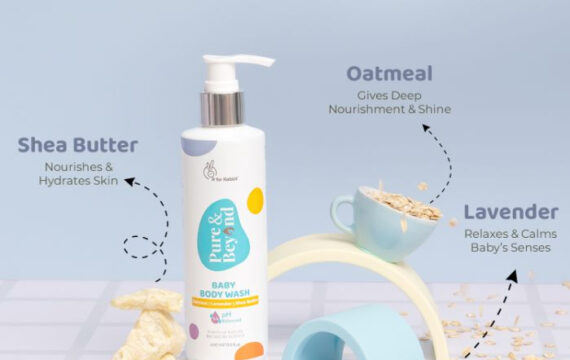 Pure & Beyond Baby Body Wash Ph 5.5 Mild & Gentle, No Tears or Soap Free, With Natural Oatmeal & Shea Butter - 400 ml - Image 3