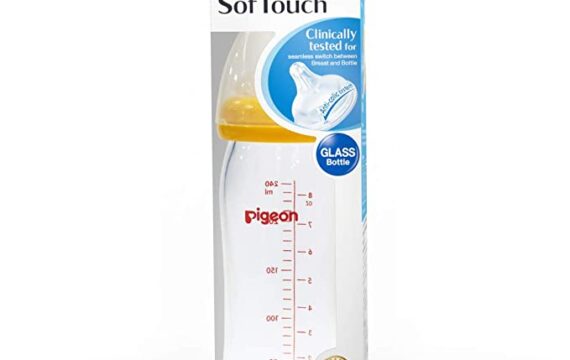 Pigeon Wide Neck Baby Feeding Bottle,with Plus Type Nipple,for 0+ Month Babies,Yellow,160 ml - Image 6